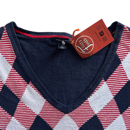 Woman's Extra large Tommy Hilfiger Navy, Red and White Jumper T-Shirt