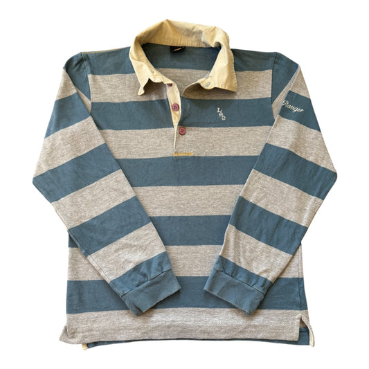 Medium Lee Blue And Navy Rugby Shirt