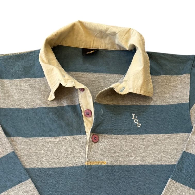 Medium Lee Blue And Navy Rugby Shirt