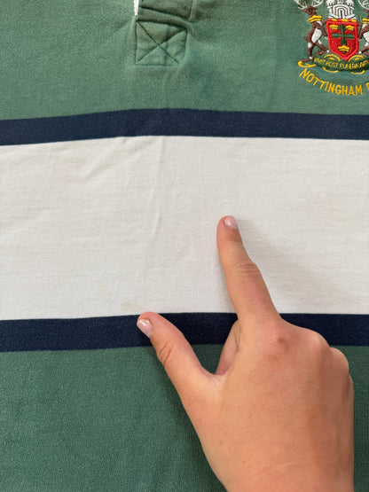XXL Nottingham Rugby Green and White Rugby Shirt