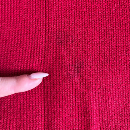 XXL Ralph Lauren Red Knitted 1/4 Zip Jumper
