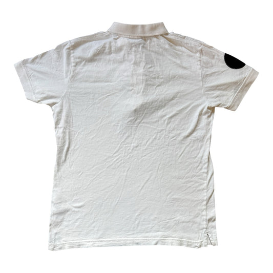 Small Diesel White Avant Garde Zip Polo Shirt