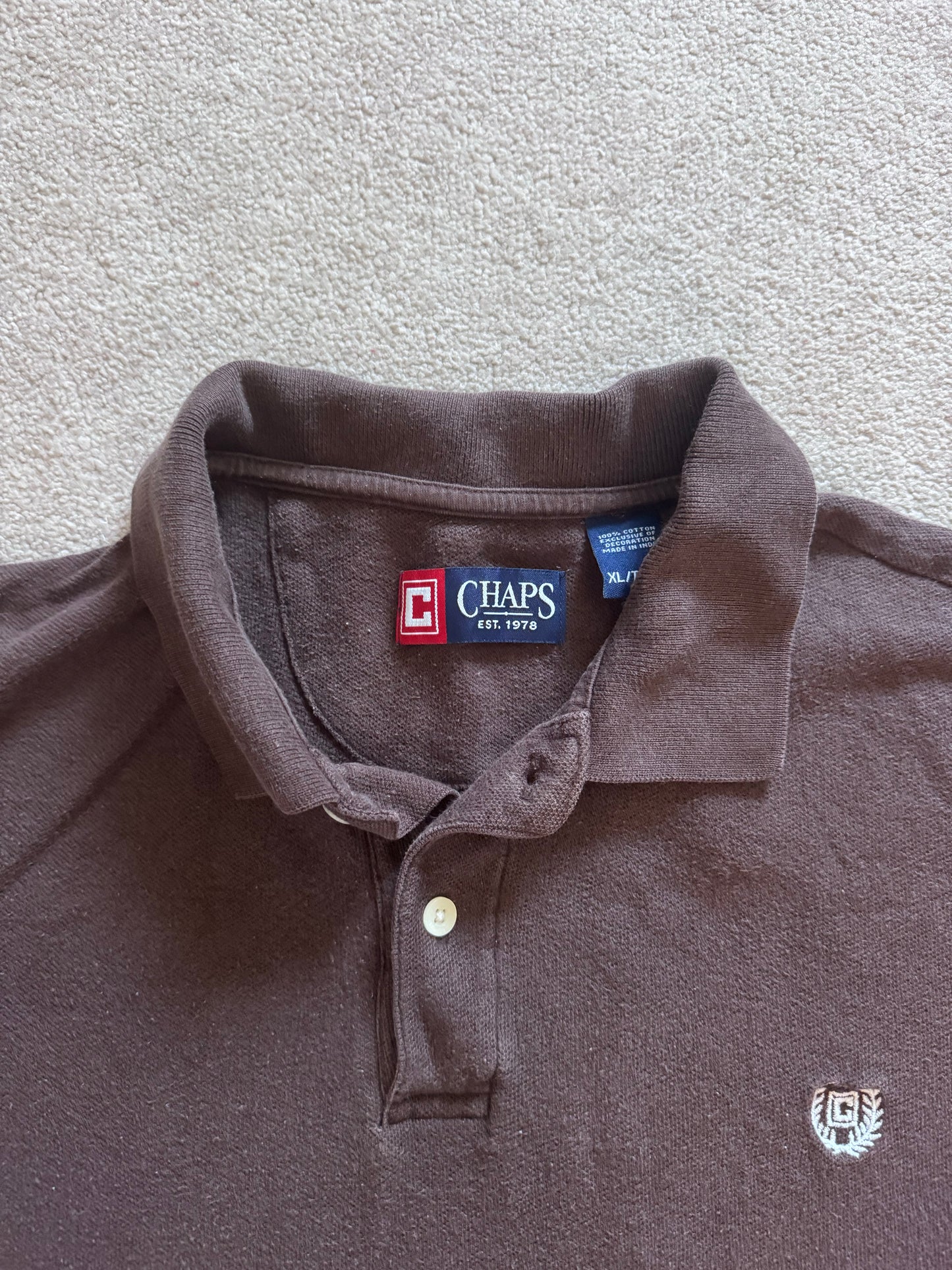 Extra large Chaps Brown Polo Shirt