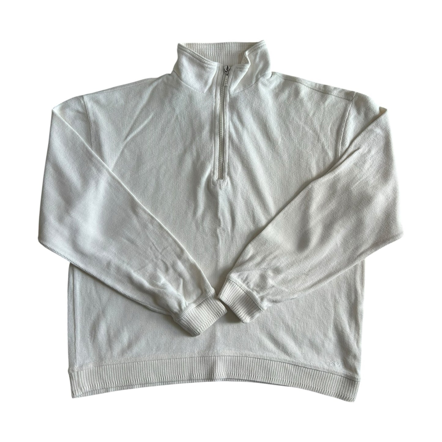 Woman's Small Izod White 1/4 Zip
