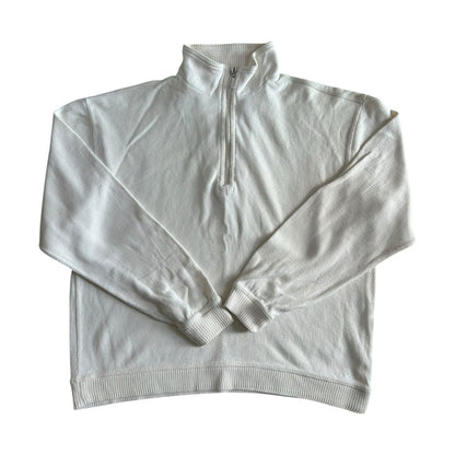 Woman's Small Izod White 1/4 Zip