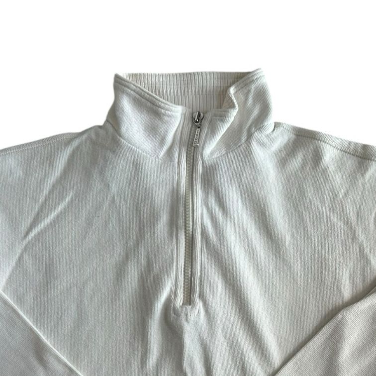 Woman's Small Izod White 1/4 Zip