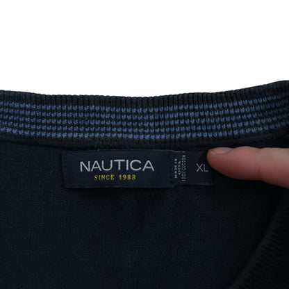 Extra large Nautica Dark Navy/Black Crewneck Jumper