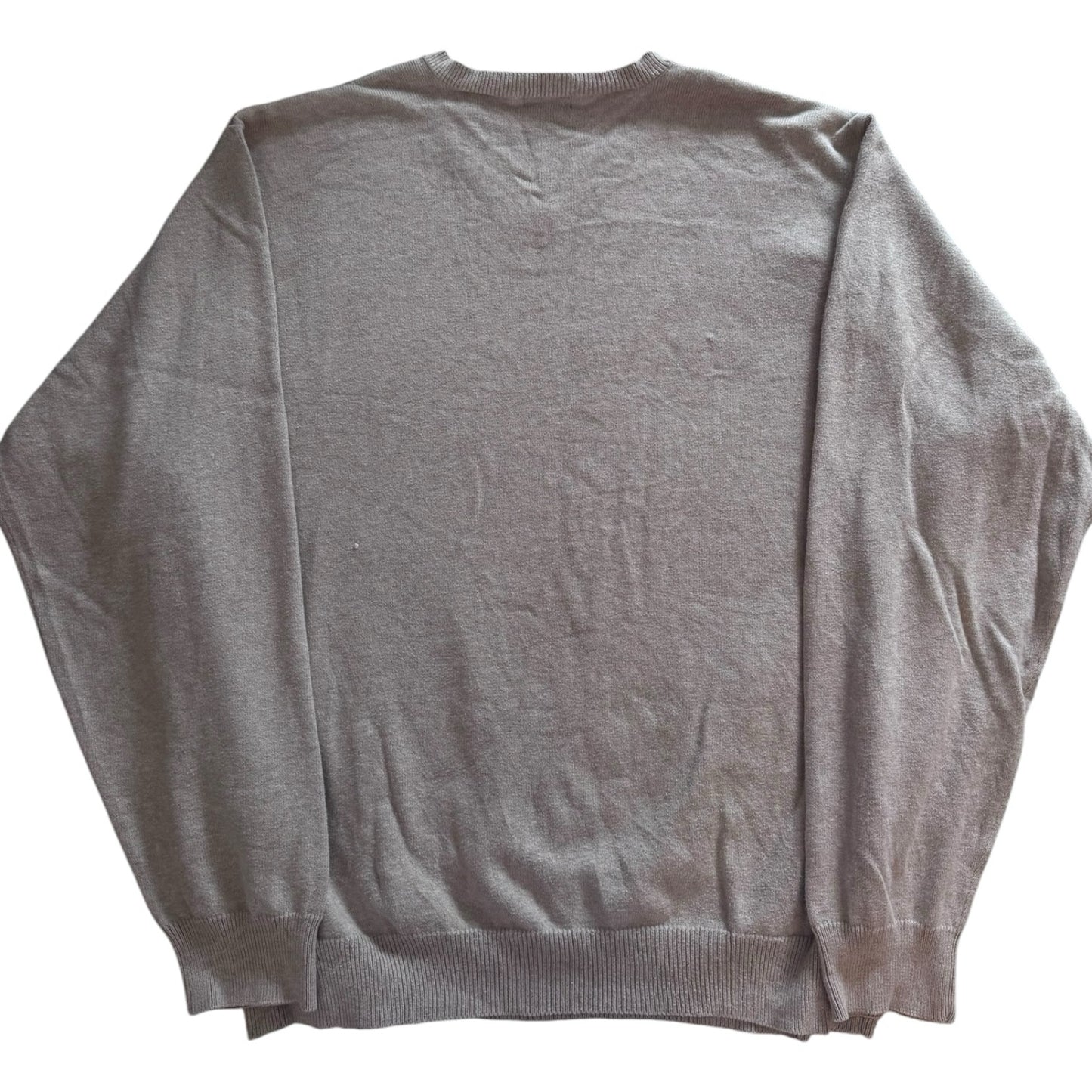 Extra large Izod Beige V-Neck Argyle Jumper