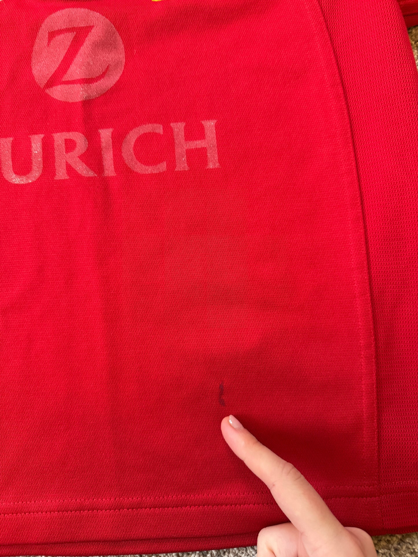 Aged 12 Adidas Red Lions Rugby Shirt