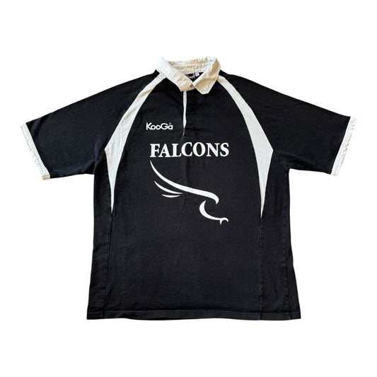Extra large Kooga Newcastle Falcons Black Rugby Shirt