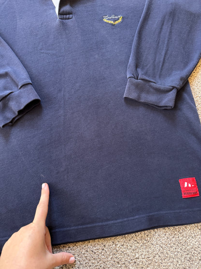 Small Thomas Burberry Navy Rugby Shirt