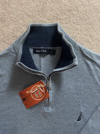 Large Nautica Light Blue 1/4 Zip