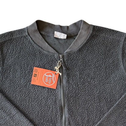 Large Columbia Grey Bomber Jacket Fleece