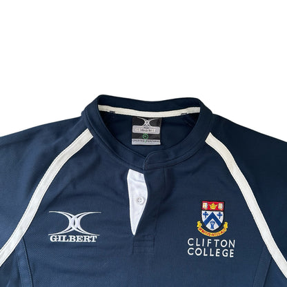 Extra large Gilbert Navy Clifton College Rugby Shirt