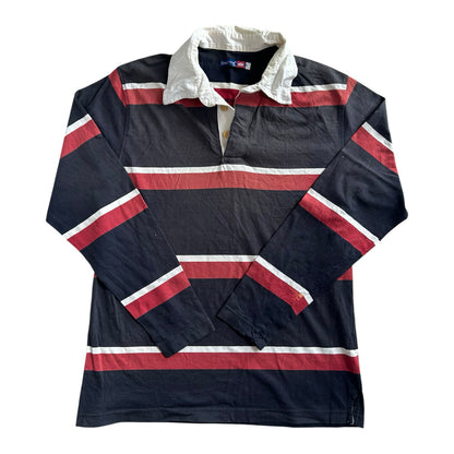 Medium Effective Navy, Red and White Rugby Shirt