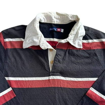 Medium Effective Navy, Red and White Rugby Shirt