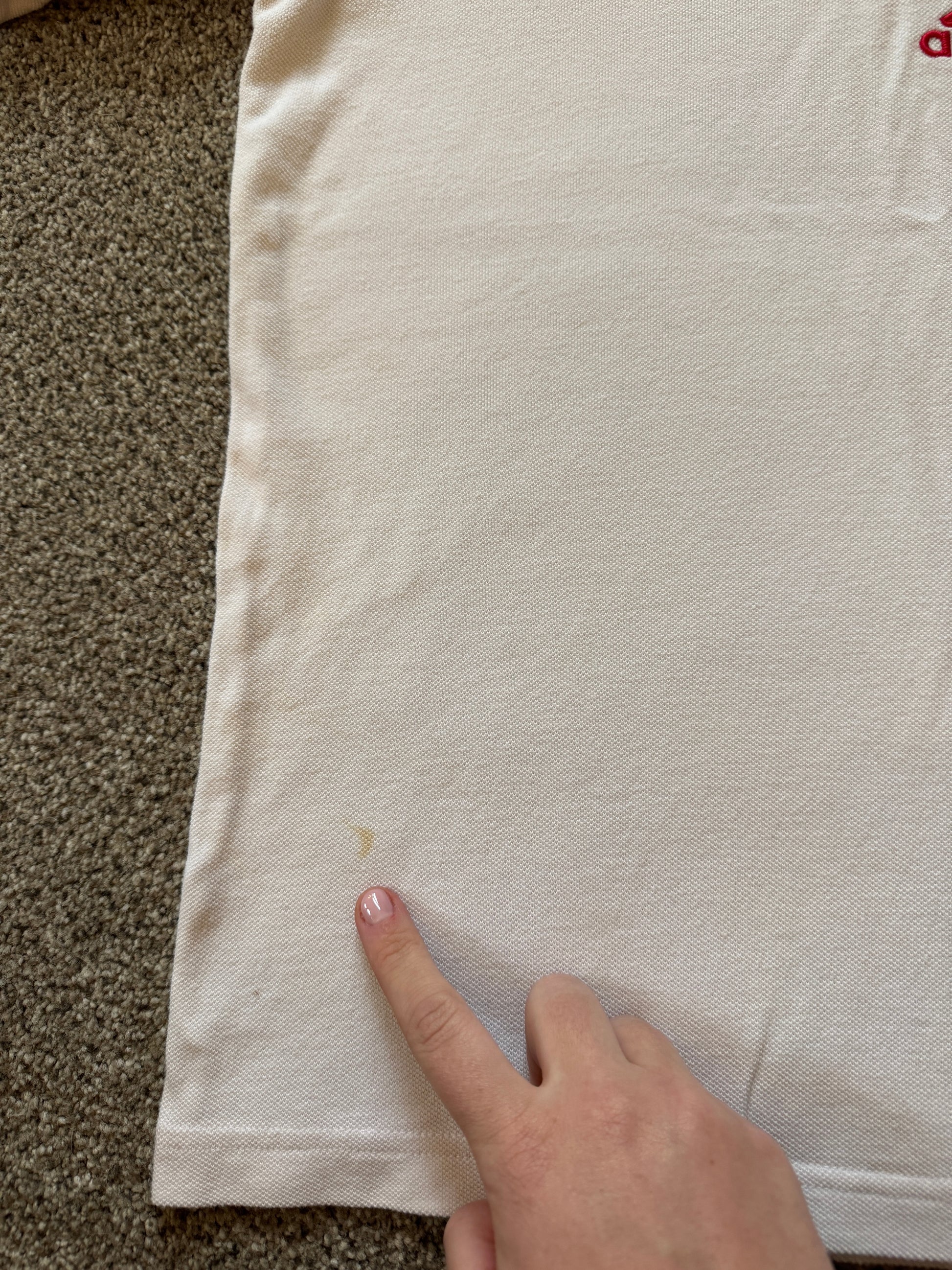 Small Adidas White Lions Rugby Polo Shirt