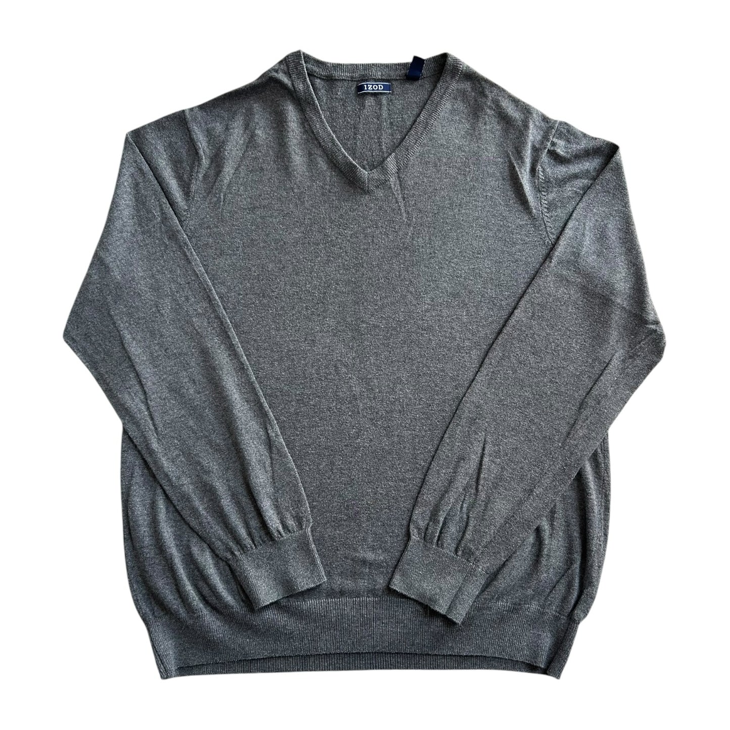 Extra large Izod Grey V-Neck Jumper