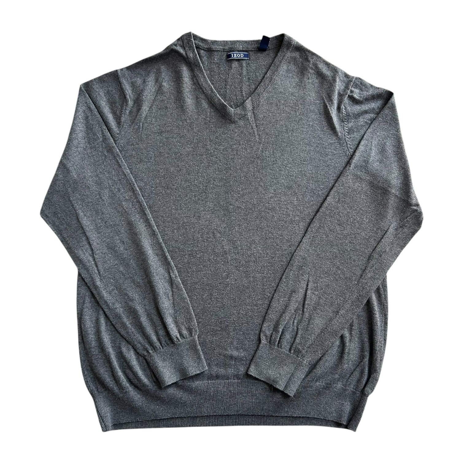 Extra large Izod Grey V-Neck Jumper