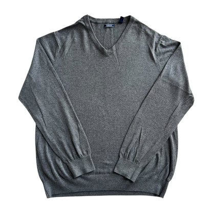Extra large Izod Grey V-Neck Jumper