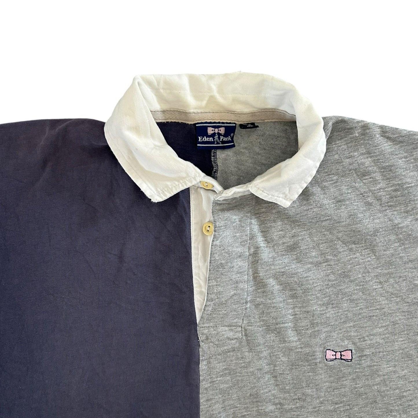 Extra large Eden Park Grey and Navy Rugby Shirt