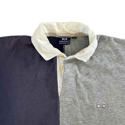 Extra large Eden Park Grey and Navy Rugby Shirt