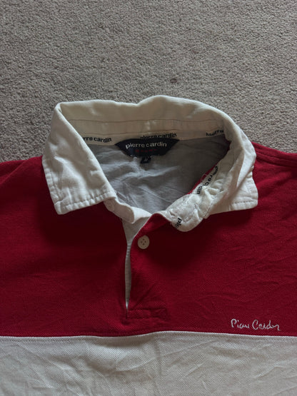 Medium Pierre Cardin Red Short Sleeved Rugby Shirt