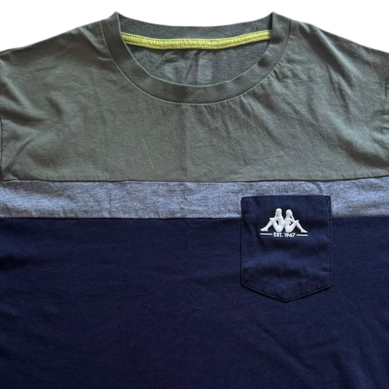 Small Kappa Green, Navy and Grey T-Shirt