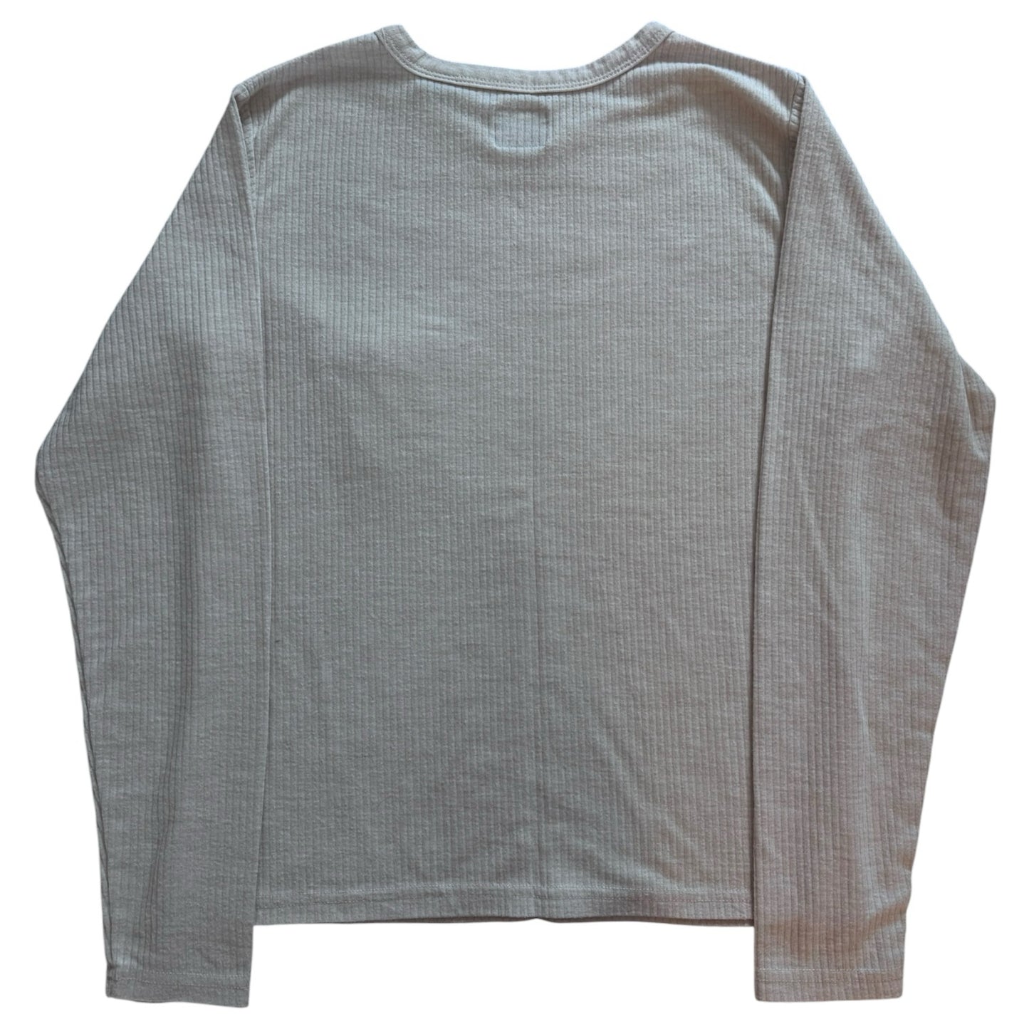 Medium Lee Beige Long Sleeved Ribbed T-Shirt