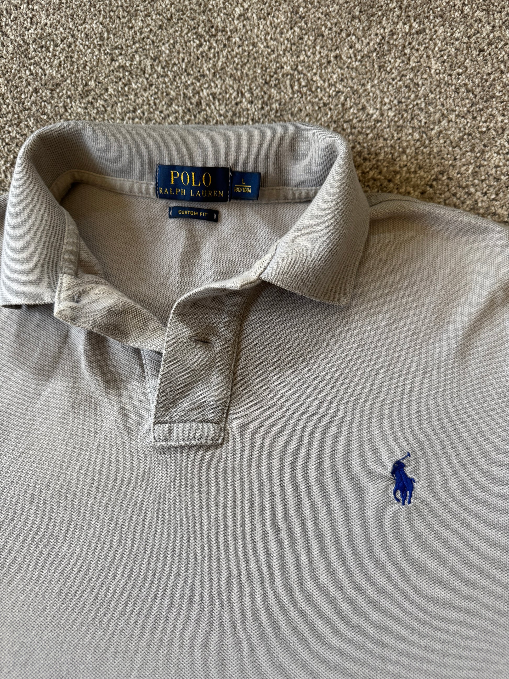 Large Ralph Lauren Grey Polo Shirt