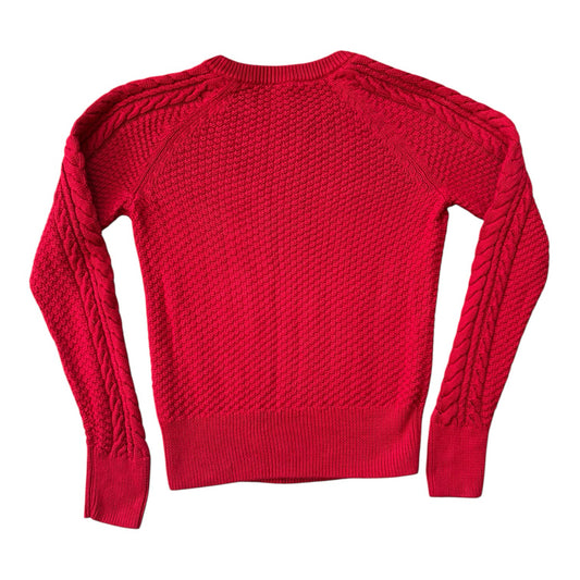 Woman's Small Gap Red Cable Knit Jumper