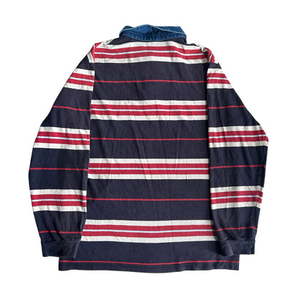 Extra large Giovinni Galli Red, Navy and White Rugby Shirt