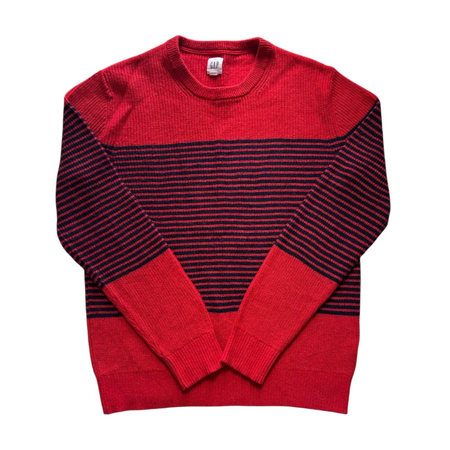 Medium Gap Red and Black Knitted Jumper