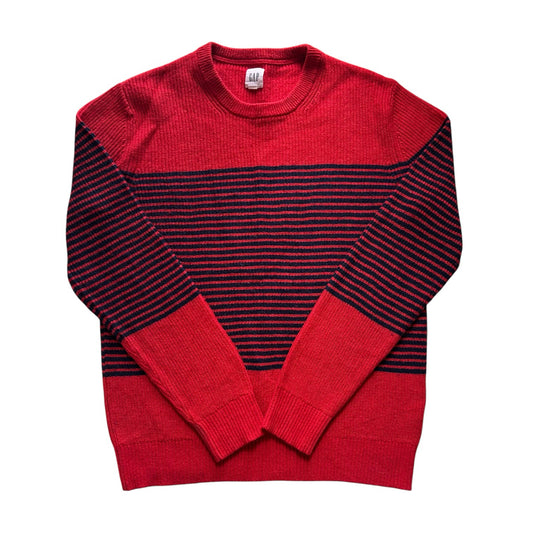 Medium Gap Red and Black Knitted Jumper