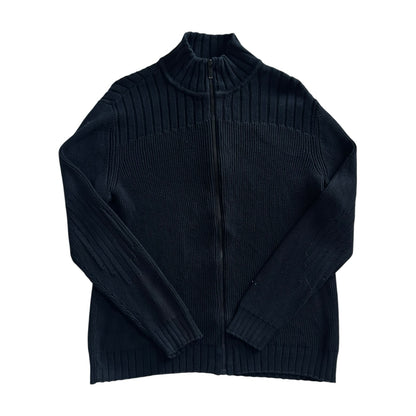 Medium Calvin Klein Black Full Zip Knitted Jumper