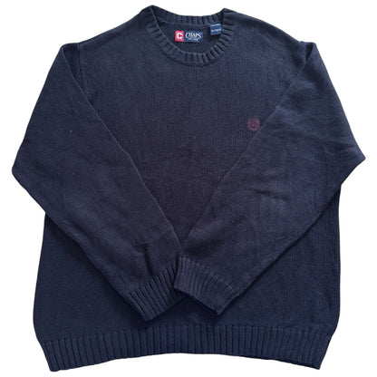Extra large Chaps Navy Heavy Knitted Jumper