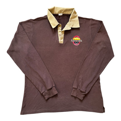 Extra large Flor Da Costa Bakery Brown Rugby Shirt
