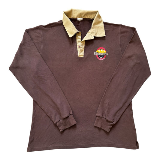 Extra large Flor Da Costa Bakery Brown Rugby Shirt