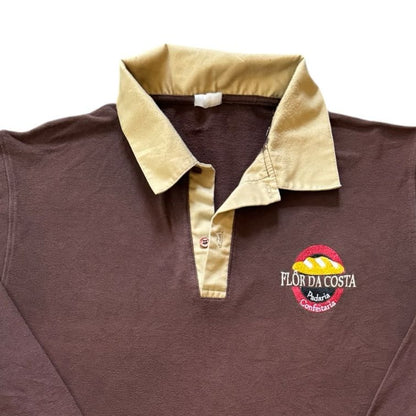 Extra large Flor Da Costa Bakery Brown Rugby Shirt