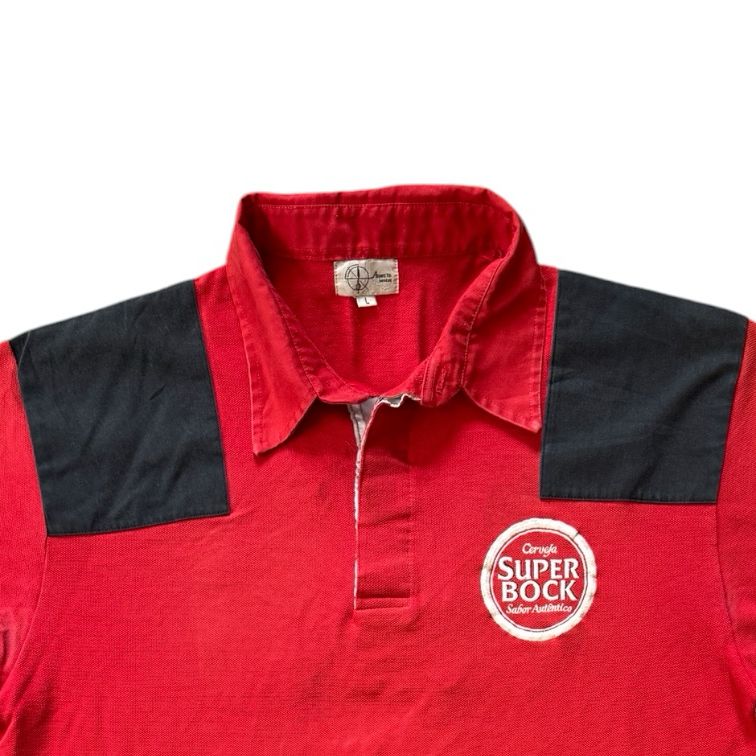 Large Super Bock Red Polo Shirt