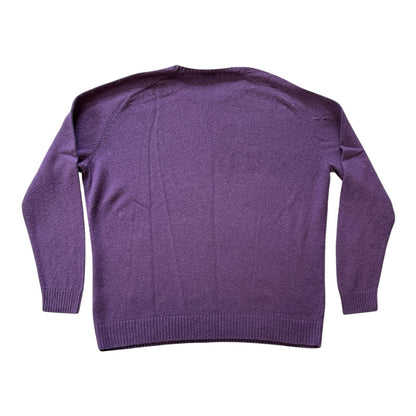 Extra large Nike Golf Purple Lambswool Jumper - repaired/holes