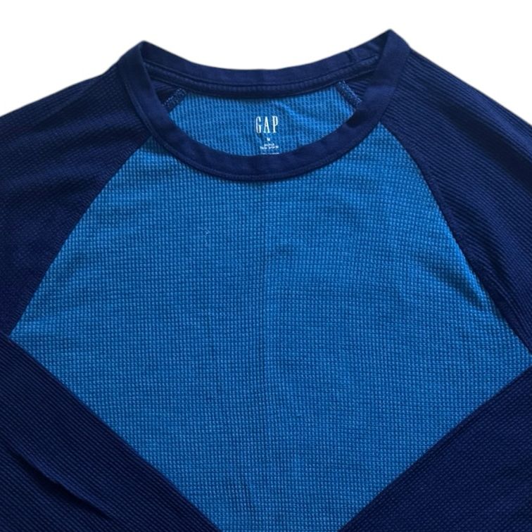 Medium Gap Blue and Navy Waffle Knit Jumper