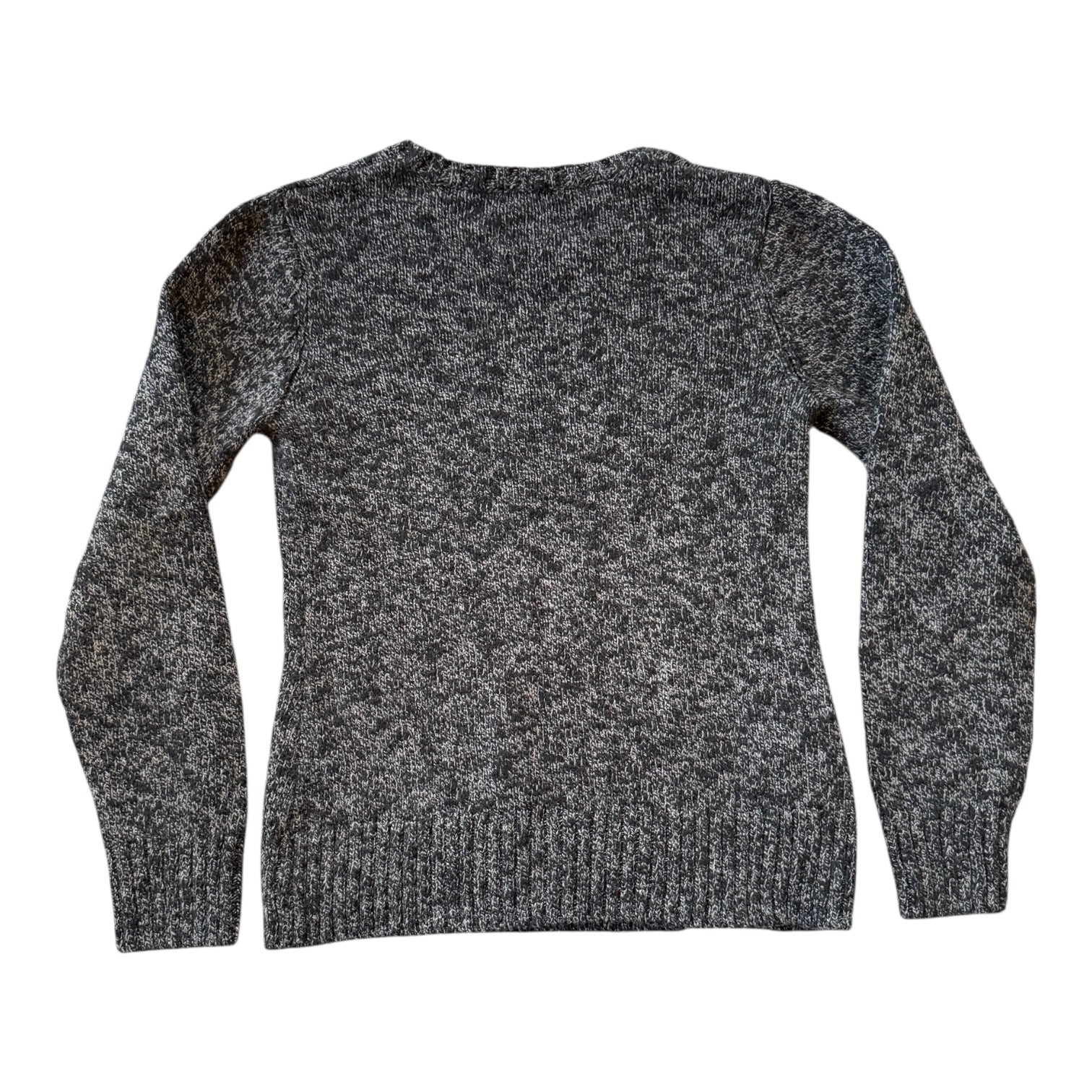 Woman's Extra small L.L.bean Speckled Grey Knitted Jumper