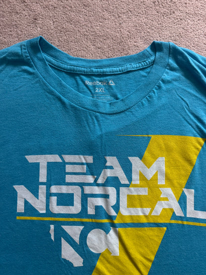 XXL Reebok Blue Team Norcal California T-Shirt
