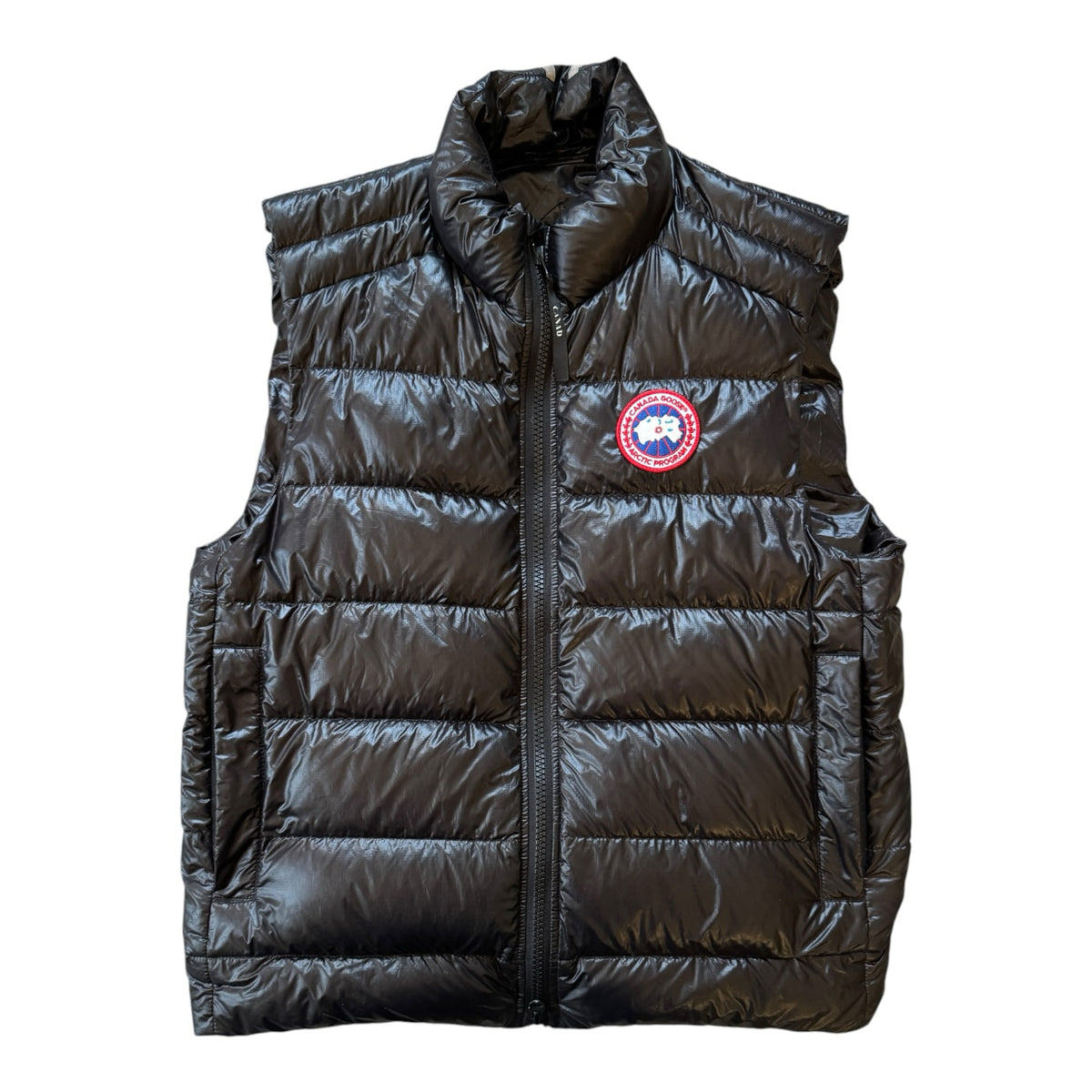 Medium Canada Goose Black Crofton Vest (Style Code: 2229M) Down Gilet Puffer Coat Used