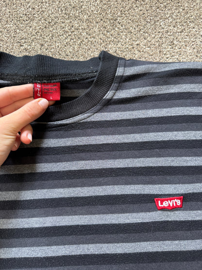 Medium Levi's Black and Grey Thin Sweatshirt