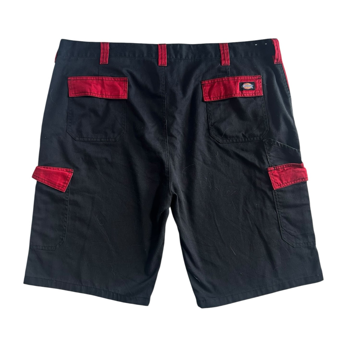 44" Dickies Black and Red Workwear Shorts