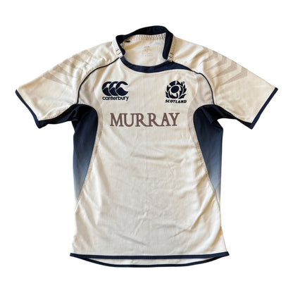 Medium 2009 Canterbury White Scotland Rugby Shirt