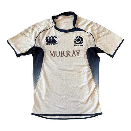 Medium 2009 Canterbury White Scotland Rugby Shirt