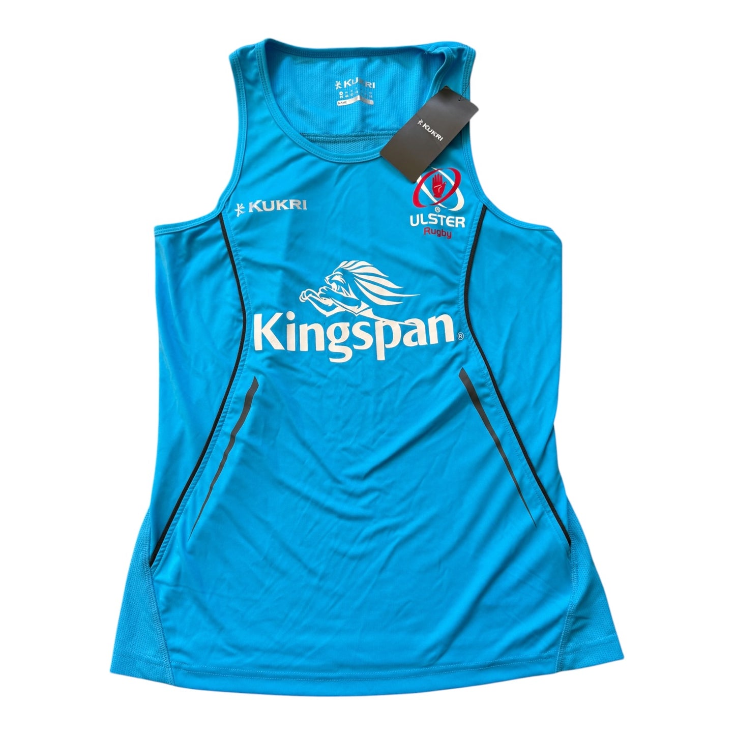Woman's UK 16 Kukri Blue Ulster Rugby Vest BNWT